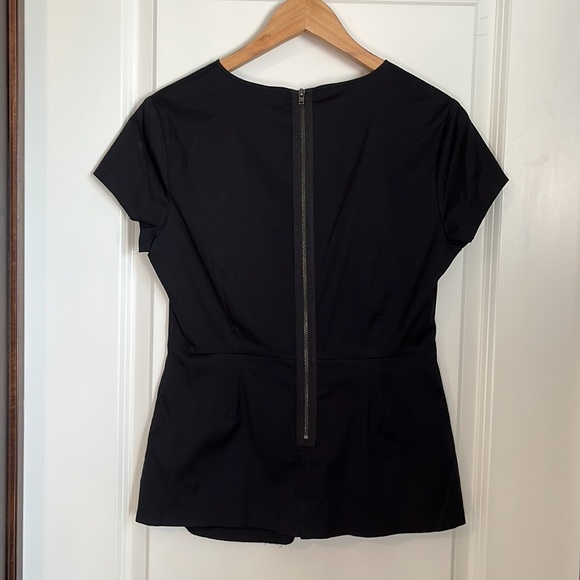 Theory Black Peplum blouse - Picture 3 of 4